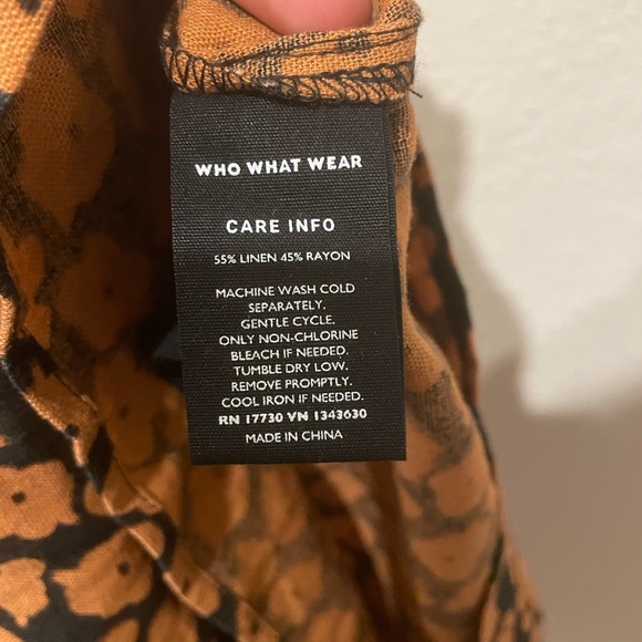 Who What Wear Puff Short Sleeve Ruffle Mini Dress SZ Small - Picture 8 of 10